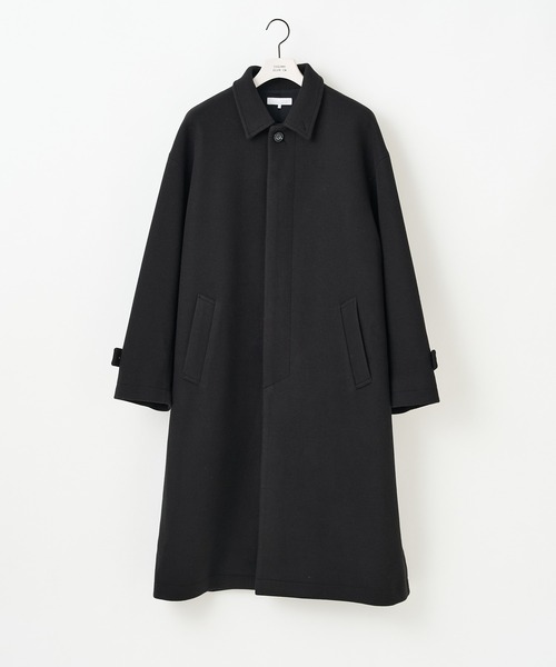 COLONY 2139（コロニートゥーワンスリーナイン）の「テックウール オーバーサイズ ステンカラーコート（ステンカラーコート・メンズ・ブラック/ネイビー・MEDIUM/LARGE/X-LARGE）」の18枚目の写真