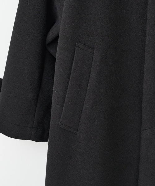 COLONY 2139（コロニートゥーワンスリーナイン）の「テックウール オーバーサイズ ステンカラーコート（ステンカラーコート・メンズ・ブラック/ネイビー・MEDIUM/LARGE/X-LARGE）」の8枚目の写真