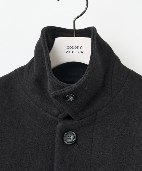 COLONY 2139（コロニートゥーワンスリーナイン）の「テックウール オーバーサイズ ステンカラーコート（ステンカラーコート・メンズ・ブラック/ネイビー・MEDIUM/LARGE/X-LARGE）」の5枚目の写真
