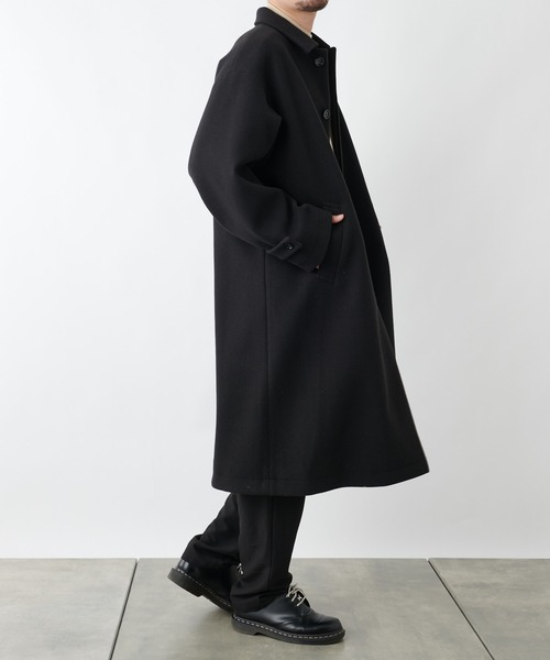 COLONY 2139（コロニートゥーワンスリーナイン）の「テックウール オーバーサイズ ステンカラーコート（ステンカラーコート・メンズ・ブラック/ネイビー・MEDIUM/LARGE/X-LARGE）」の22枚目の写真