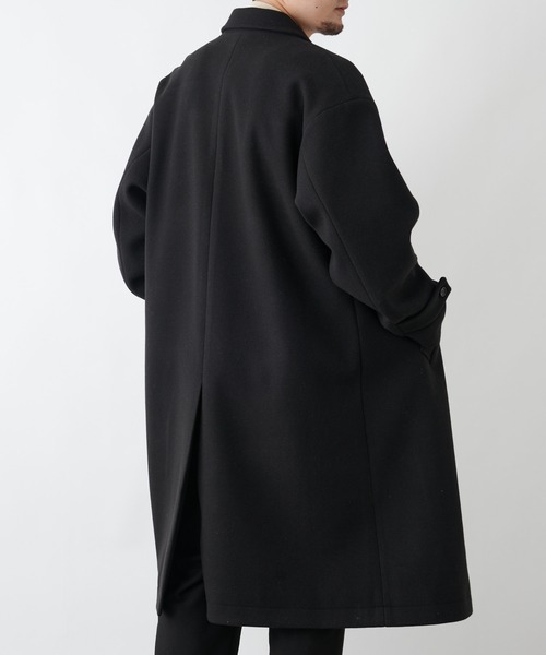 COLONY 2139（コロニートゥーワンスリーナイン）の「テックウール オーバーサイズ ステンカラーコート（ステンカラーコート・メンズ・ブラック/ネイビー・MEDIUM/LARGE/X-LARGE）」の13枚目の写真