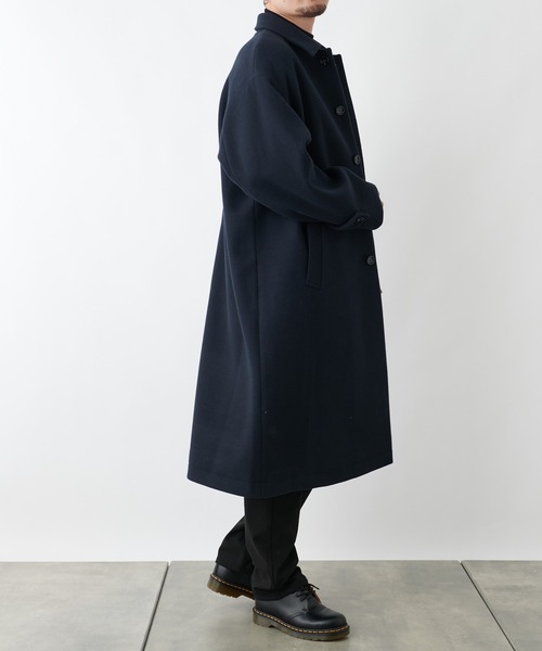 COLONY 2139（コロニートゥーワンスリーナイン）の「テックウール オーバーサイズ ステンカラーコート（ステンカラーコート・メンズ・ブラック/ネイビー・MEDIUM/LARGE/X-LARGE）」の17枚目の写真