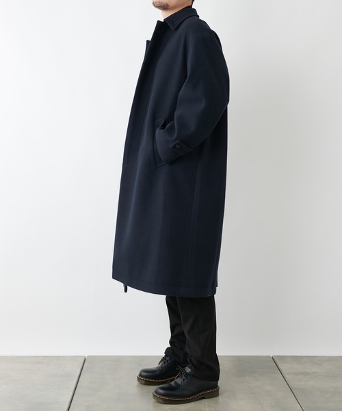 COLONY 2139（コロニートゥーワンスリーナイン）の「テックウール オーバーサイズ ステンカラーコート（ステンカラーコート・メンズ・ブラック/ネイビー・MEDIUM/LARGE/X-LARGE）」の10枚目の写真