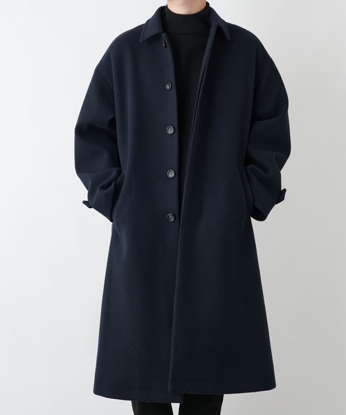 COLONY 2139（コロニートゥーワンスリーナイン）の「テックウール オーバーサイズ ステンカラーコート（ステンカラーコート・メンズ・ブラック/ネイビー・MEDIUM/LARGE/X-LARGE）」の4枚目の写真