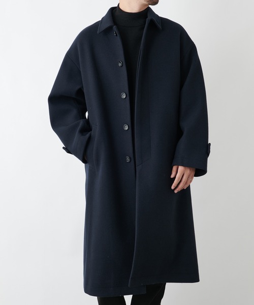 COLONY 2139（コロニートゥーワンスリーナイン）の「テックウール オーバーサイズ ステンカラーコート（ステンカラーコート・メンズ・ブラック/ネイビー・MEDIUM/LARGE/X-LARGE）」の20枚目の写真