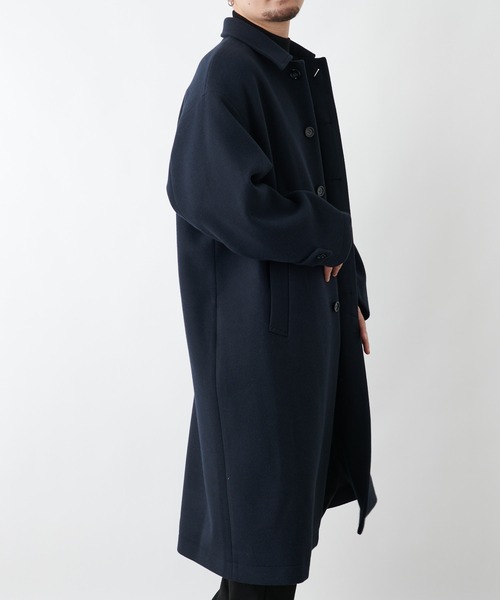 COLONY 2139（コロニートゥーワンスリーナイン）の「テックウール オーバーサイズ ステンカラーコート（ステンカラーコート・メンズ・ブラック/ネイビー・MEDIUM/LARGE/X-LARGE）」の7枚目の写真