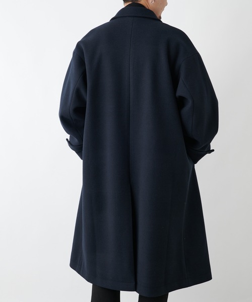 COLONY 2139（コロニートゥーワンスリーナイン）の「テックウール オーバーサイズ ステンカラーコート（ステンカラーコート・メンズ・ブラック/ネイビー・MEDIUM/LARGE/X-LARGE）」の14枚目の写真