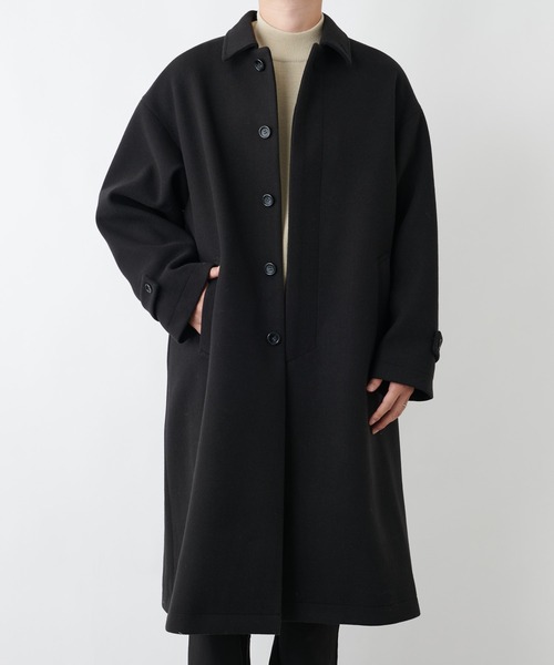 COLONY 2139（コロニートゥーワンスリーナイン）の「テックウール オーバーサイズ ステンカラーコート（ステンカラーコート・メンズ・ブラック/ネイビー・MEDIUM/LARGE/X-LARGE）」の3枚目の写真