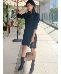 RESEXXY | モールベロアAラインミニワンピース(ワンピース)