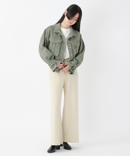 ALAND(エーランド)の「3.3Field Trip/BIGポケショートジャケット 2256117(デニムジャケット・レディース・ベージュ/カーキ・FREE)」の20枚目の写真