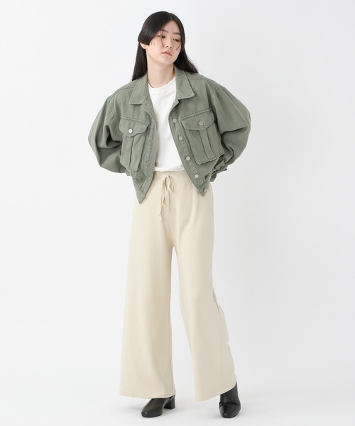 ALAND(エーランド)の「3.3Field Trip/BIGポケショートジャケット 2256117(デニムジャケット・レディース・ベージュ/カーキ・FREE)」の17枚目の写真