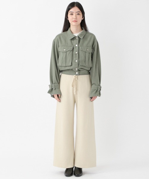 ALAND(エーランド)の「3.3Field Trip/BIGポケショートジャケット 2256117(デニムジャケット・レディース・ベージュ/カーキ・FREE)」の12枚目の写真