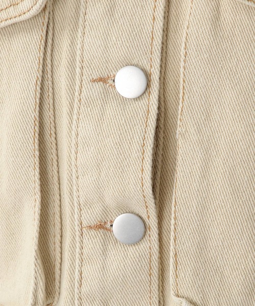 ALAND(エーランド)の「3.3Field Trip/BIGポケショートジャケット 2256117(デニムジャケット・レディース・ベージュ/カーキ・FREE)」の22枚目の写真