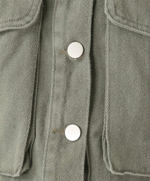 ALAND(エーランド)の「3.3Field Trip/BIGポケショートジャケット 2256117(デニムジャケット・レディース・ベージュ/カーキ・FREE)」の19枚目の写真