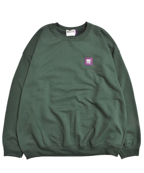 DOUBLE STEAL（ダブルスティール）の「mini BOX LOGO Crew（スウェット・メンズ・ブラック/エメラルドブルー/サンドベージュ/トップグレー/ダークグリーン・LARGE/X-LARGE/MEDIUM）」の4枚目の写真