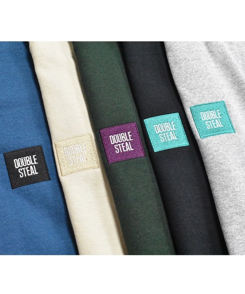 DOUBLE STEAL（ダブルスティール）の「mini BOX LOGO Crew（スウェット・メンズ・ブラック/エメラルドブルー/サンドベージュ/トップグレー/ダークグリーン・LARGE/X-LARGE/MEDIUM）」の9枚目の写真
