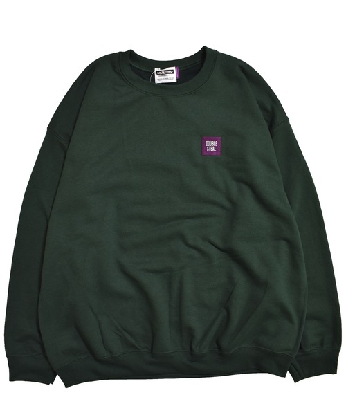 DOUBLE STEAL（ダブルスティール）の「mini BOX LOGO Crew（スウェット・メンズ・ブラック/エメラルドブルー/サンドベージュ/トップグレー/ダークグリーン・LARGE/X-LARGE/MEDIUM）」の15枚目の写真