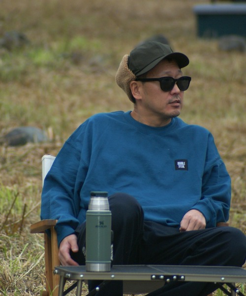 DOUBLE STEAL（ダブルスティール）の「mini BOX LOGO Crew（スウェット・メンズ・ブラック/エメラルドブルー/サンドベージュ/トップグレー/ダークグリーン・LARGE/X-LARGE/MEDIUM）」の22枚目の写真