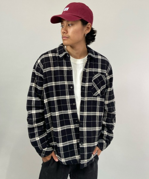 Hurley （ハーレー）の「Hurley/ハーレー チェック柄 ボアジャケット 