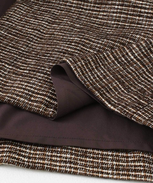 URBAN RESEARCH ROSSO WOMEN（アーバンリサーチ　ロッソ）の「モールツイードタイトスカート（スカート・レディース・ネイビー/ダークブラウン/アイボリー・38/36）」の8枚目の写真