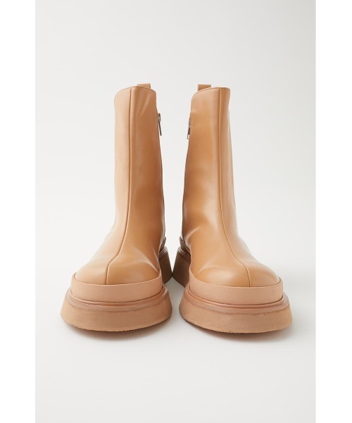 MOUSSY（マウジー）の「SIDE GORE RUBBER ブーツ（ブーツ・レディース・ブラック/ベージュ・SMALL/LARGE/MEDIUM）」の14枚目の写真