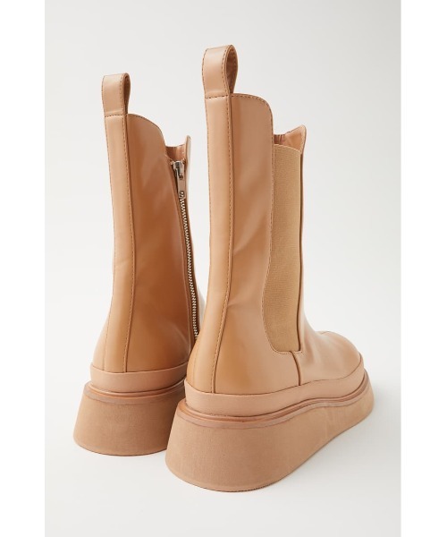 MOUSSY（マウジー）の「SIDE GORE RUBBER ブーツ（ブーツ・レディース・ブラック/ベージュ・SMALL/LARGE/MEDIUM）」の16枚目の写真