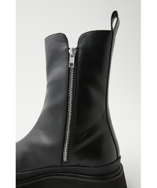 MOUSSY（マウジー）の「SIDE GORE RUBBER ブーツ（ブーツ・レディース・ブラック/ベージュ・SMALL/LARGE/MEDIUM）」の9枚目の写真