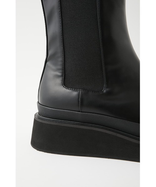 MOUSSY（マウジー）の「SIDE GORE RUBBER ブーツ（ブーツ・レディース・ブラック/ベージュ・SMALL/LARGE/MEDIUM）」の10枚目の写真