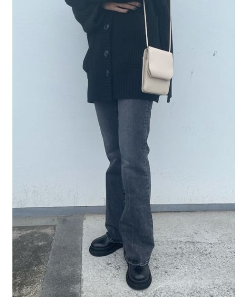 MOUSSY（マウジー）の「SIDE GORE RUBBER ブーツ（ブーツ・レディース・ブラック/ベージュ・SMALL/LARGE/MEDIUM）」の22枚目の写真