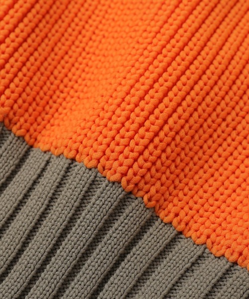 CONVERSE TOKYO（コンバーストウキョウ）の「カラーパターンニットベスト（ベスト・レディース・オレンジ/グリーン/ブルー・FREE）」の14枚目の写真