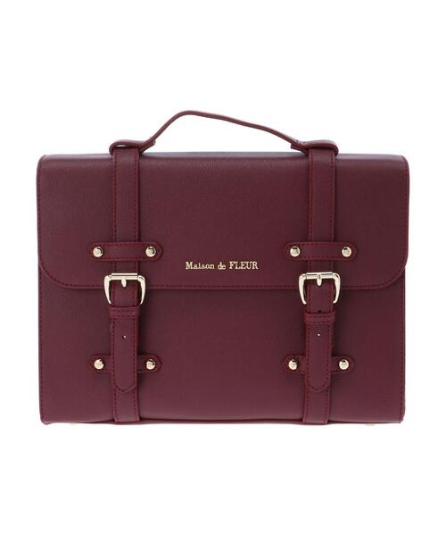 Maison de FLEUR（メゾンドフルール）の「EC限定サッチェル2WAYリュック（トートバッグ・レディース・ブラック/ワインレッド/ブラウン・FREE）」の8枚目の写真