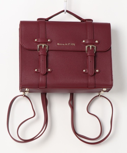 Maison de FLEUR（メゾンドフルール）の「EC限定サッチェル2WAYリュック（トートバッグ・レディース・ブラック/ワインレッド/ブラウン・FREE）」の15枚目の写真