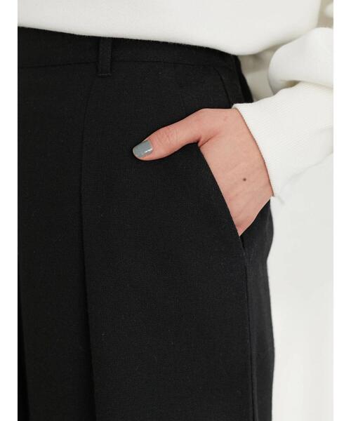 Green Parks(グリーンパークス)の「洗えるツィードガウチョ*(その他パンツ・レディース・ブラック・FREE)」の15枚目の写真