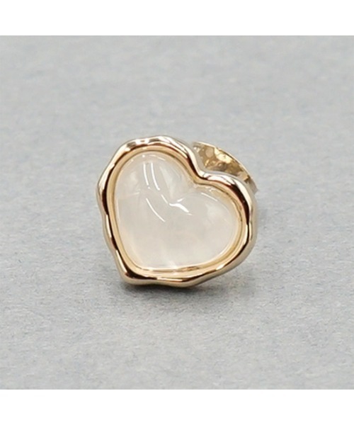 flower（フラワー）の「ジェムハートピアス（ピアス（片耳用）・レディース・アイボリー・FREE）」の8枚目の写真