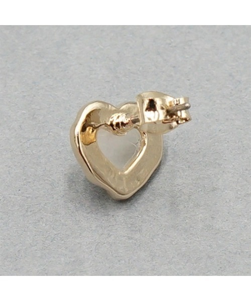 flower（フラワー）の「ジェムハートピアス（ピアス（片耳用）・レディース・アイボリー・FREE）」の7枚目の写真