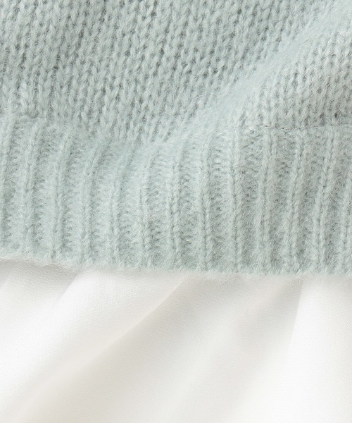 petit main（プティマイン）の「【リンク】シャギーニット裾ペプラム（ニット/セーター・キッズ・エメラルド/ピンク/モカ・S/M/L）」の10枚目の写真