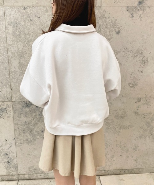 apres jour（アプレジュール）の「ハーフZIPスウェット【ZOZOTOWN限定アイテム】（スウェット・レディース・アイボリー/ナチュラル/ネイビー・フリー/X-LARGE）」の9枚目の写真