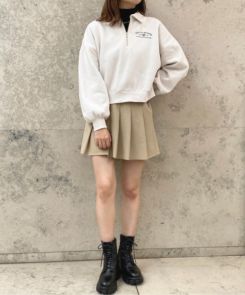 apres jour（アプレジュール）の「ハーフZIPスウェット【ZOZOTOWN限定アイテム】（スウェット・レディース・アイボリー/ナチュラル/ネイビー・フリー/X-LARGE）」の10枚目の写真