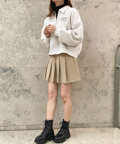 apres jour（アプレジュール）の「ハーフZIPスウェット【ZOZOTOWN限定アイテム】（スウェット・レディース・アイボリー/ナチュラル/ネイビー・フリー/X-LARGE）」の12枚目の写真