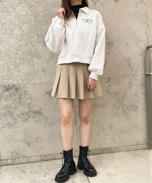 apres jour（アプレジュール）の「ハーフZIPスウェット【ZOZOTOWN限定アイテム】（スウェット・レディース・アイボリー/ナチュラル/ネイビー・フリー/X-LARGE）」の11枚目の写真