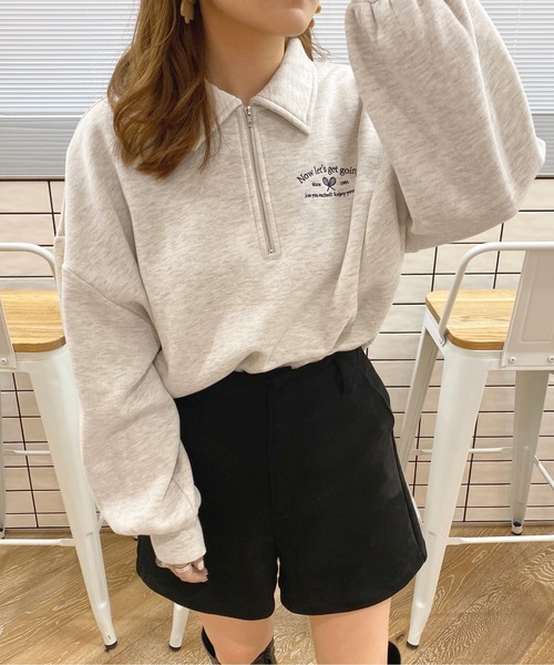 apres jour（アプレジュール）の「ハーフZIPスウェット【ZOZOTOWN限定アイテム】（スウェット・レディース・アイボリー/ナチュラル/ネイビー・フリー/X-LARGE）」の15枚目の写真