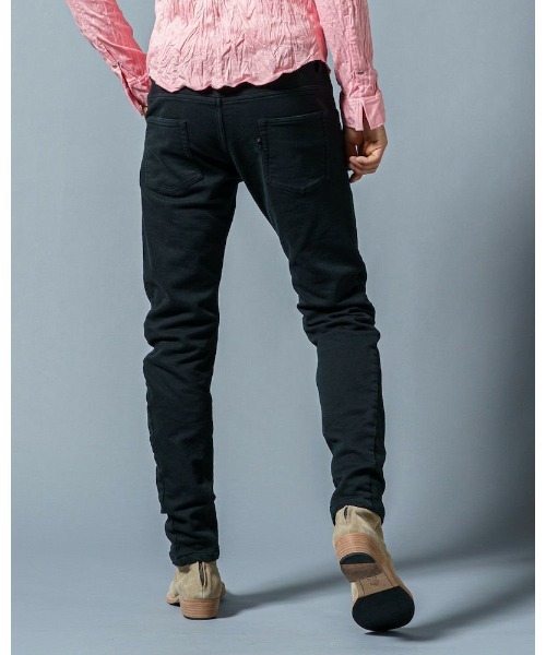 wjk（ダヴルジェイケイ）の「【limited】banana knit denim(OW)（デニムパンツ・メンズ・ブラック/インディゴブルー・SMALL/MEDIUM/LARGE/X-LARGE）」の7枚目の写真