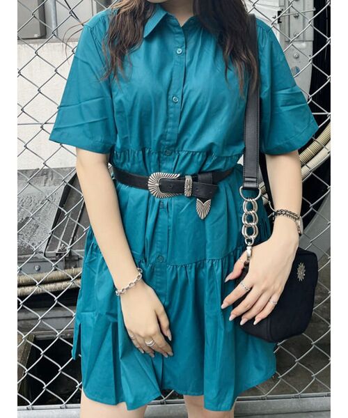 EVRIS（エヴリス）の「メタルバックルフェイクレザーベルト（ベルト・レディース・ブラック/ブラウン・FREE）」の5枚目の写真