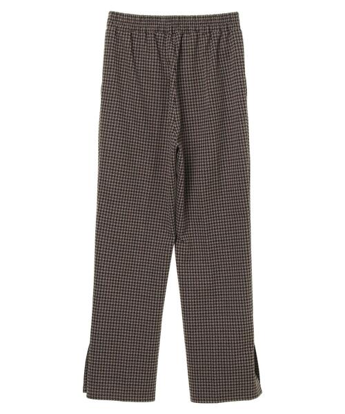 earth music&ecology（アースミュージックアンドエコロジー）の「カットジャカードセミフレアパンツ＊（その他パンツ・レディース・ブラック/ブラウン・S/M）」の20枚目の写真