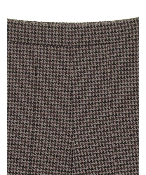 earth music&ecology（アースミュージックアンドエコロジー）の「カットジャカードセミフレアパンツ＊（その他パンツ・レディース・ブラック/ブラウン・S/M）」の21枚目の写真