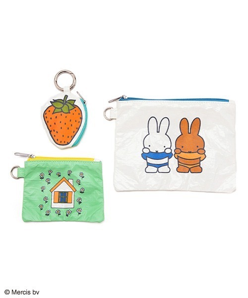 Casselini（キャセリーニ）の「【miffy×Casselini】Casselini(キャセリーニ)ミッフィーポーチセット（ポーチ・レディース・グリーン/ブルー/イエロー/オレンジ・FREE）」の2枚目の写真