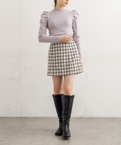 OLIVE des OLIVE（オリーブデオリーブ）の「ミニタイトスカート（スカート・レディース・オフホワイト/グレー/ブラック・FREE）」の8枚目の写真