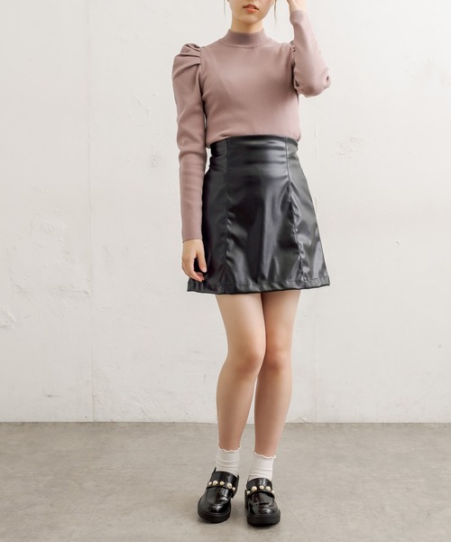 OLIVE des OLIVE（オリーブデオリーブ）の「ミニタイトスカート（スカート・レディース・オフホワイト/グレー/ブラック・FREE）」の17枚目の写真