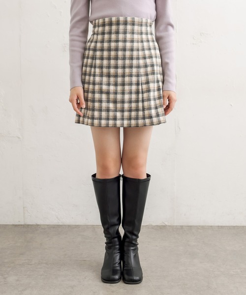 OLIVE des OLIVE（オリーブデオリーブ）の「ミニタイトスカート（スカート・レディース・オフホワイト/グレー/ブラック・FREE）」の22枚目の写真