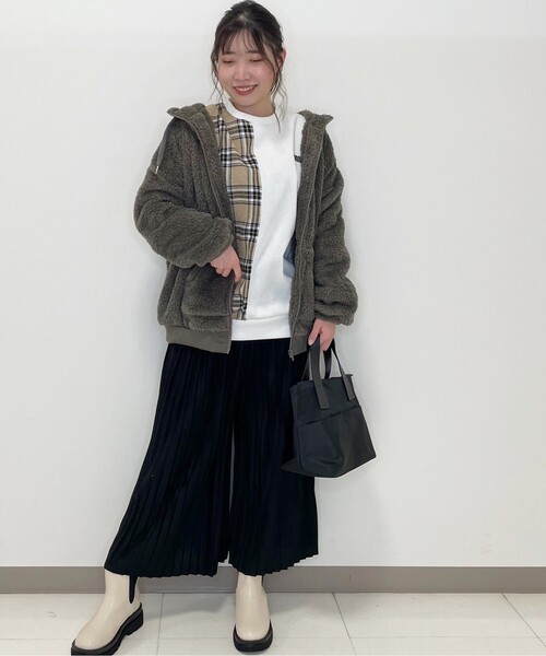 Cutie Blonde（キューティーブロンド）の「◆【S-L】もこもこボアジップパーカー（パーカー・レディース・ライトグレー/ブラウン系その他/ピンク・01/02/03）」の20枚目の写真